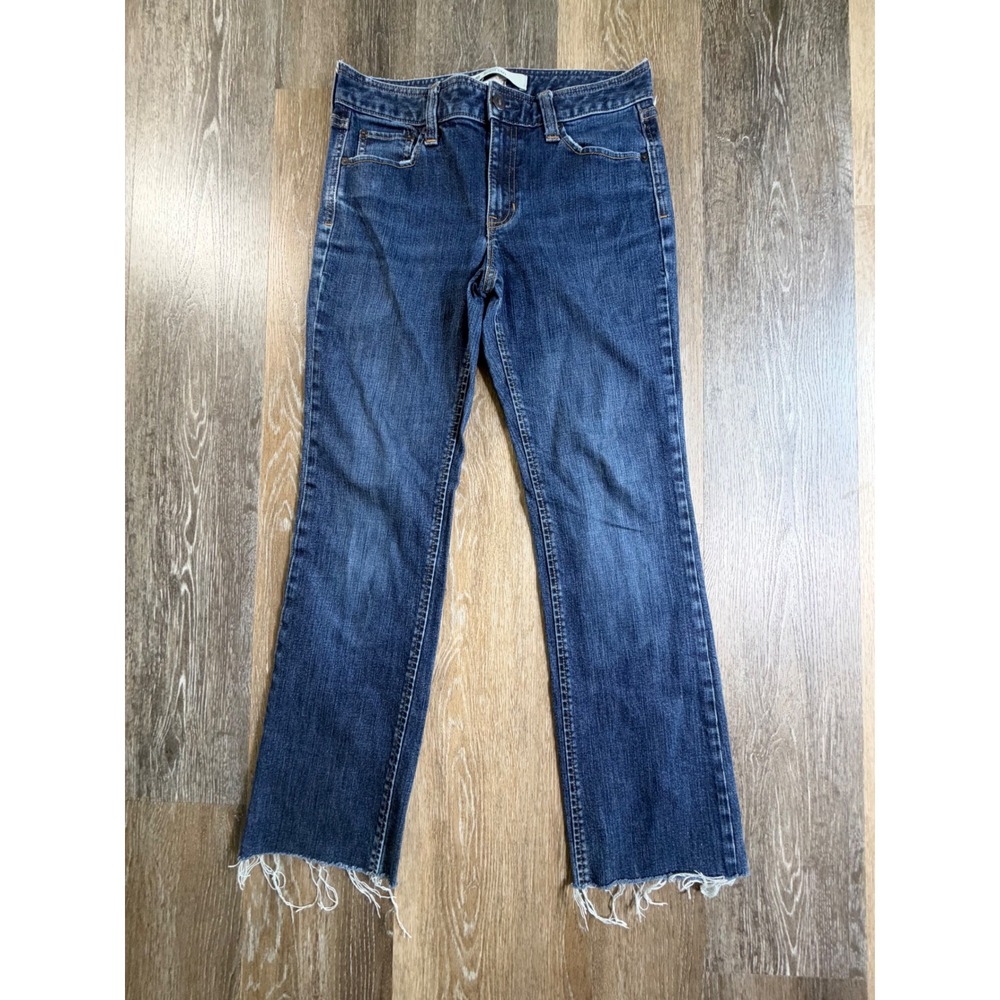 Gap Boot Cut Jeans Women 6R Blue Denim Raw Hem Original Bootcut
